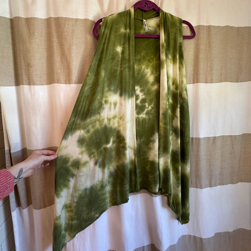 Azules Hand Dyed OOAK Tie-Dye Duster USA Made Size M